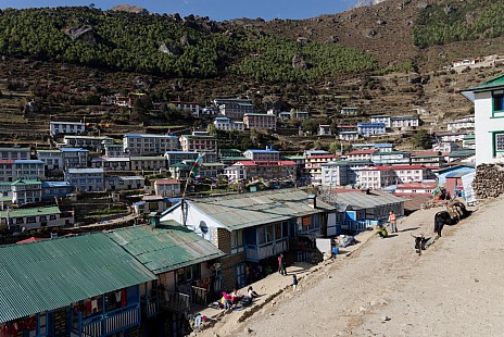 Eintreffen in Namche Bazar